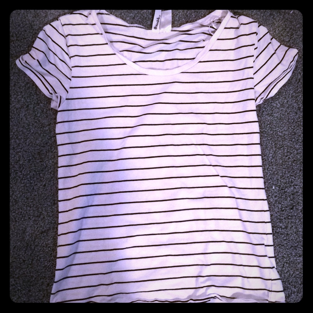 Black and white stripped shirt